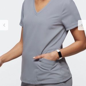 JAANUU Women's Sweetheart Scrub Top